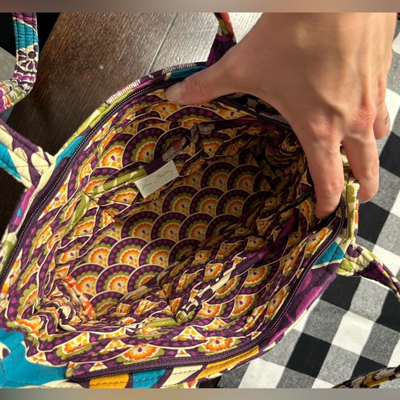 Vera Bradley Little Mandy Tote in “Plum Crazy” - Picture 3 of 3